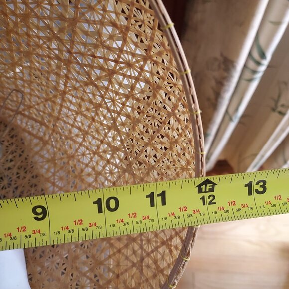 Asian Art Bamboo Wicker Rattan Lantern Shade Pendant Ceiling Lighting Fixture - Picture 5 of 8